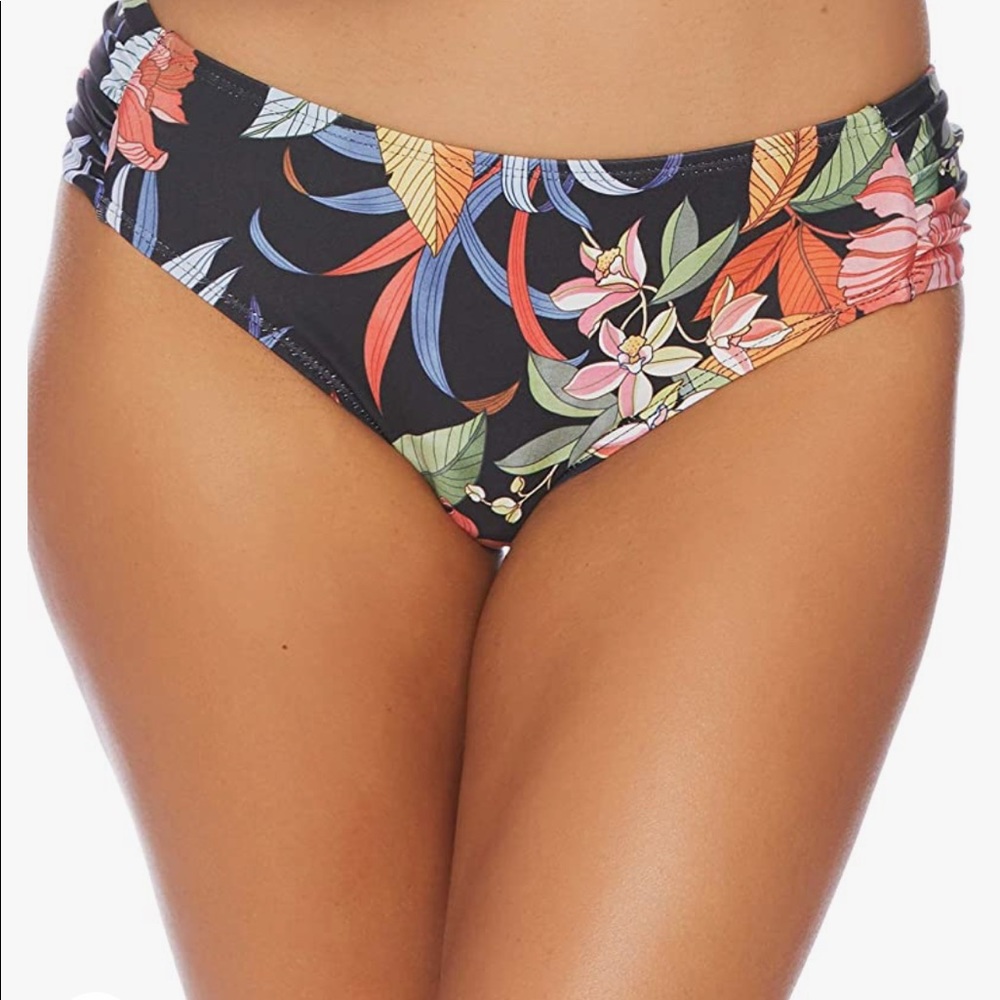 Next Good Karma Chopra Swim Bottom in Tropic Black NWT Size L